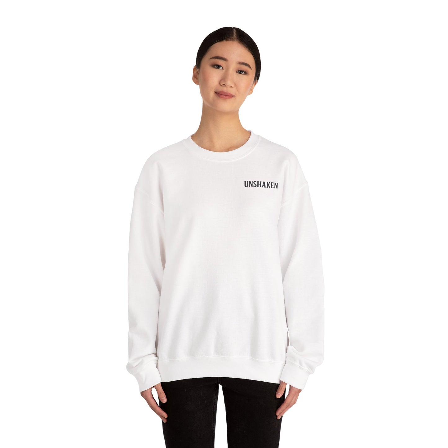 Unshaken Sweatshirt - Resilient Strength Minimalist Design