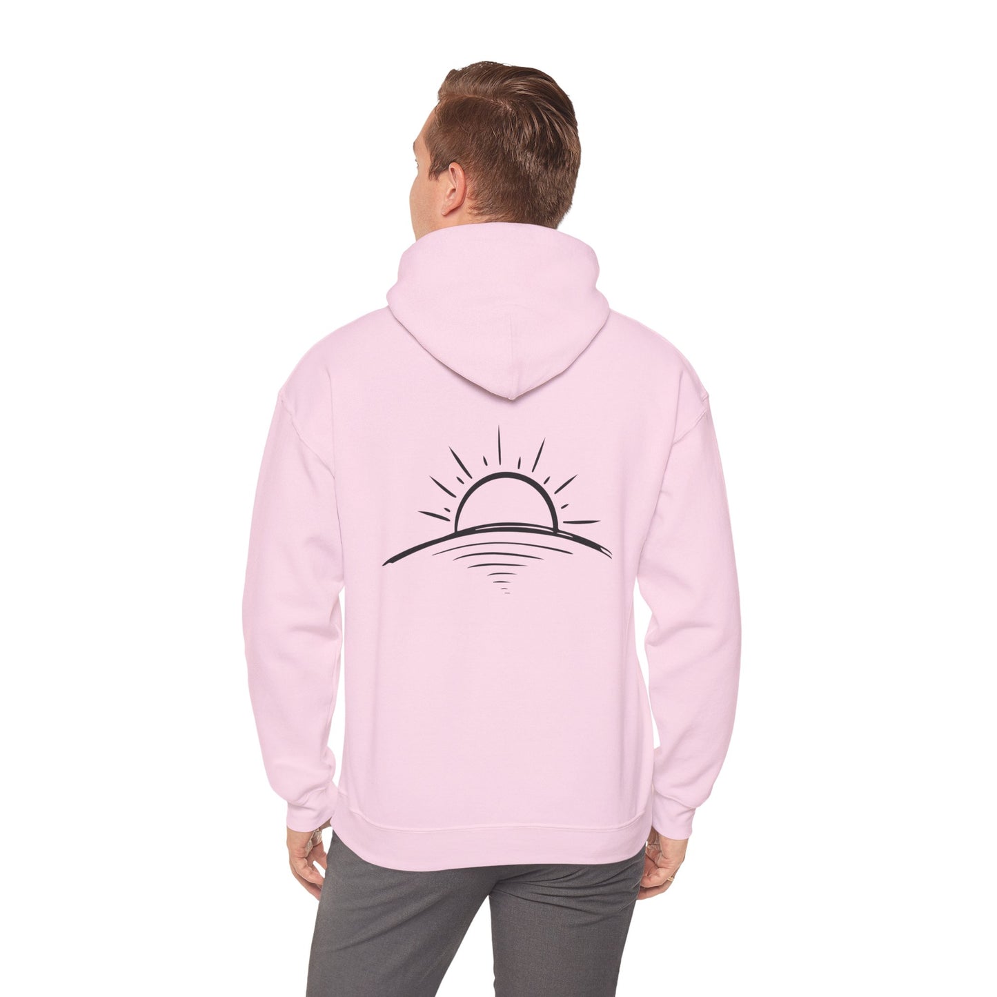 Peace is Power – Minimal Mountain Sunrise Hoodie