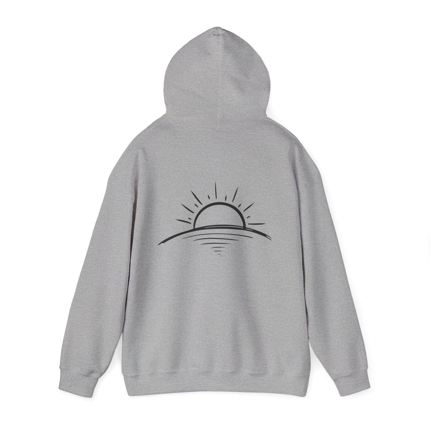 Peace is Power – Minimal Mountain Sunrise Hoodie