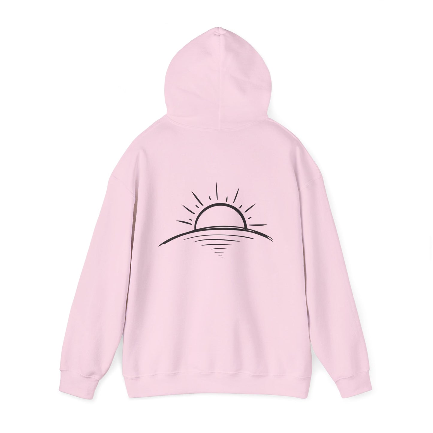 Peace is Power – Minimal Mountain Sunrise Hoodie