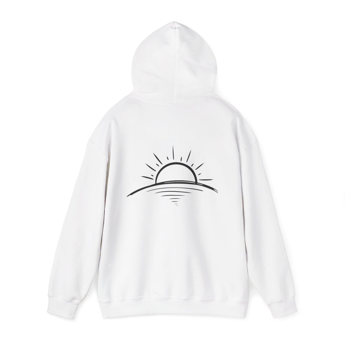 Peace is Power – Minimal Mountain Sunrise Hoodie