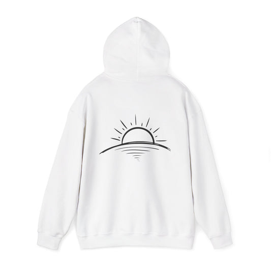 Peace is Power – Minimal Mountain Sunrise Hoodie