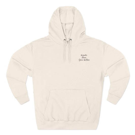 Wander Alone, Grow Within - Fleece Hoodie