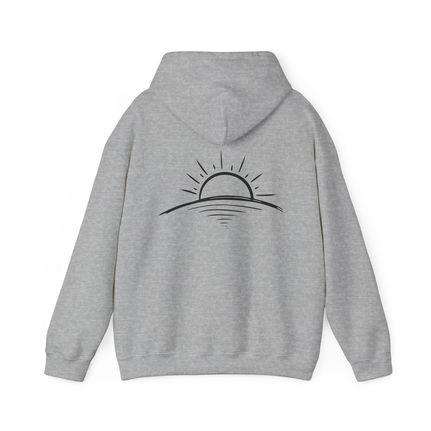 Peace is Power – Minimal Mountain Sunrise Hoodie