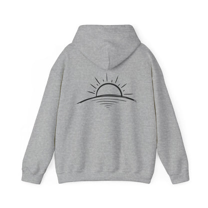 Peace is Power – Minimal Mountain Sunrise Hoodie