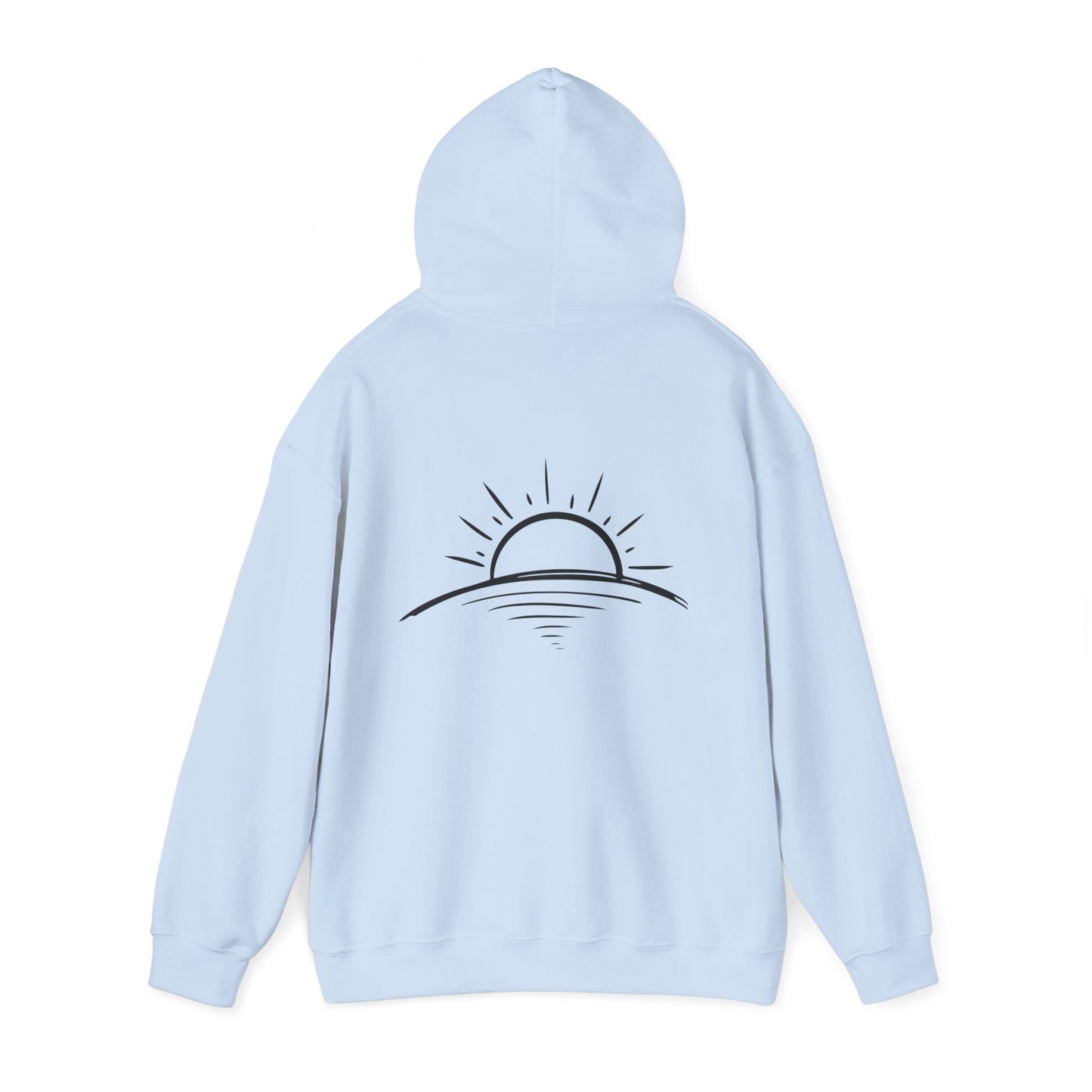 Peace is Power – Minimal Mountain Sunrise Hoodie