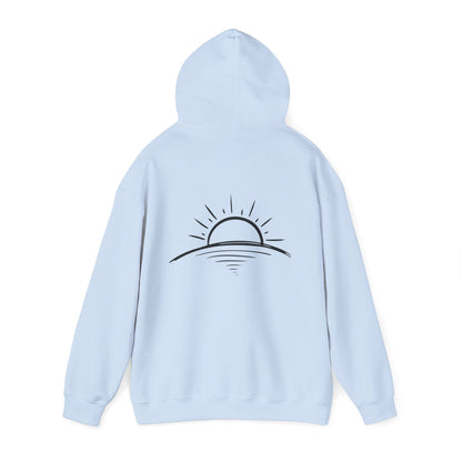 Peace is Power – Minimal Mountain Sunrise Hoodie