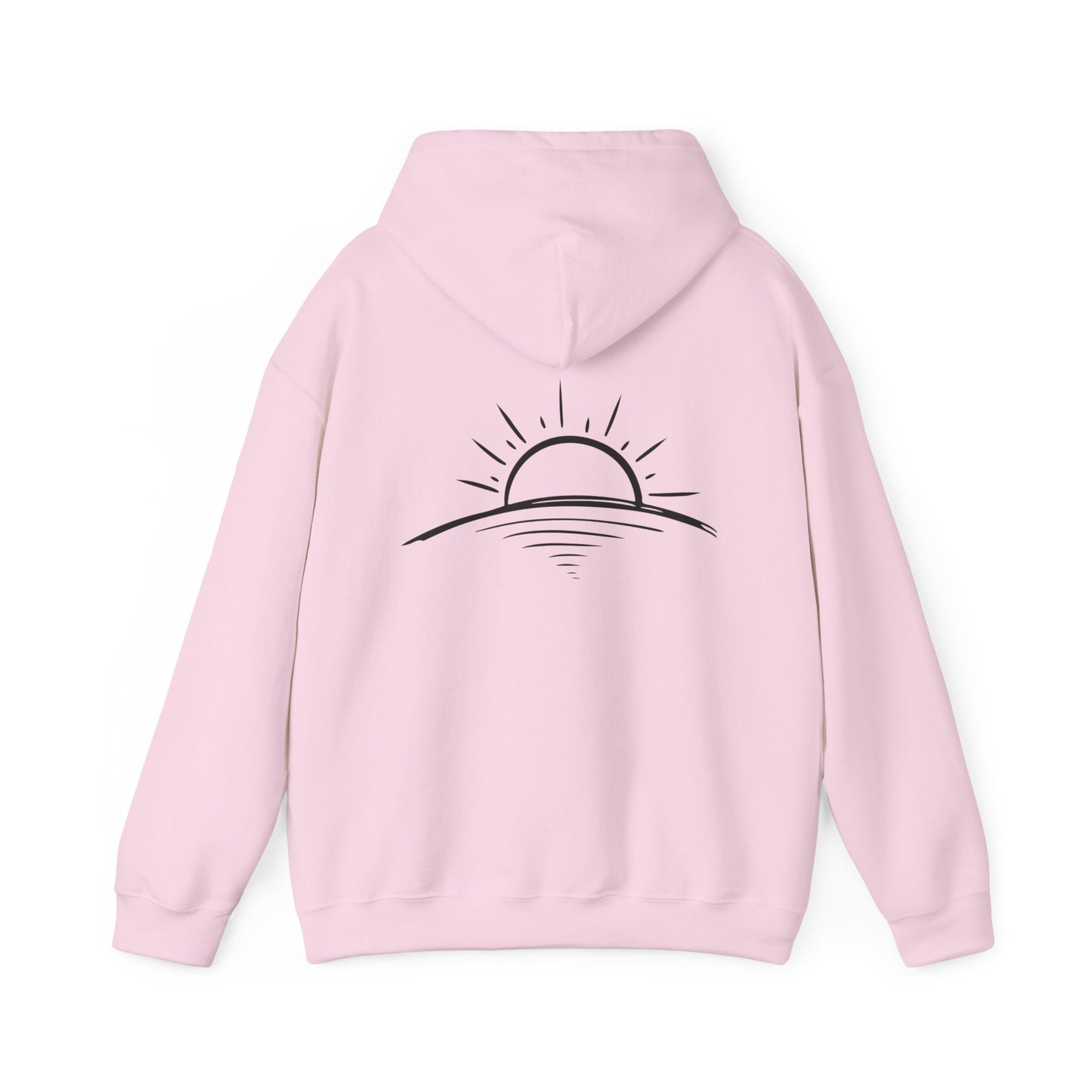Peace is Power – Minimal Mountain Sunrise Hoodie