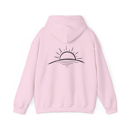 Peace is Power – Minimal Mountain Sunrise Hoodie