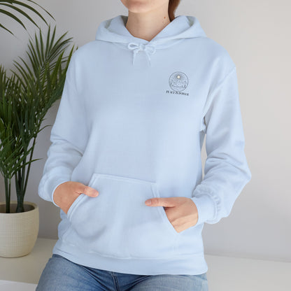 Peace is Power – Minimal Mountain Sunrise Hoodie