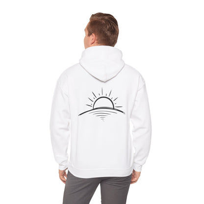 Peace is Power – Minimal Mountain Sunrise Hoodie