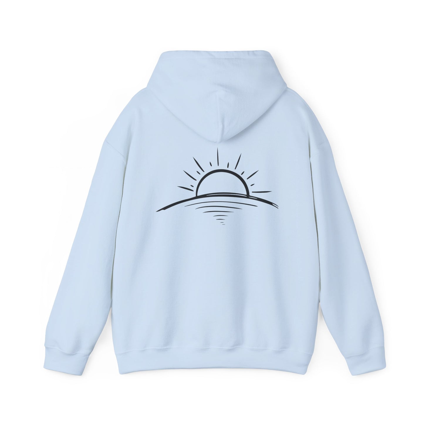 Peace is Power – Minimal Mountain Sunrise Hoodie