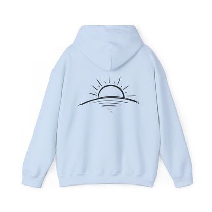 Peace is Power – Minimal Mountain Sunrise Hoodie