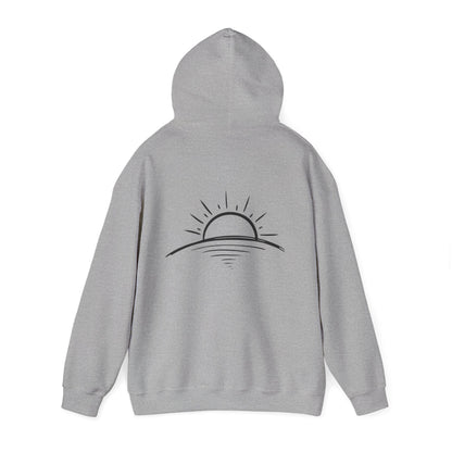 Peace is Power – Minimal Mountain Sunrise Hoodie